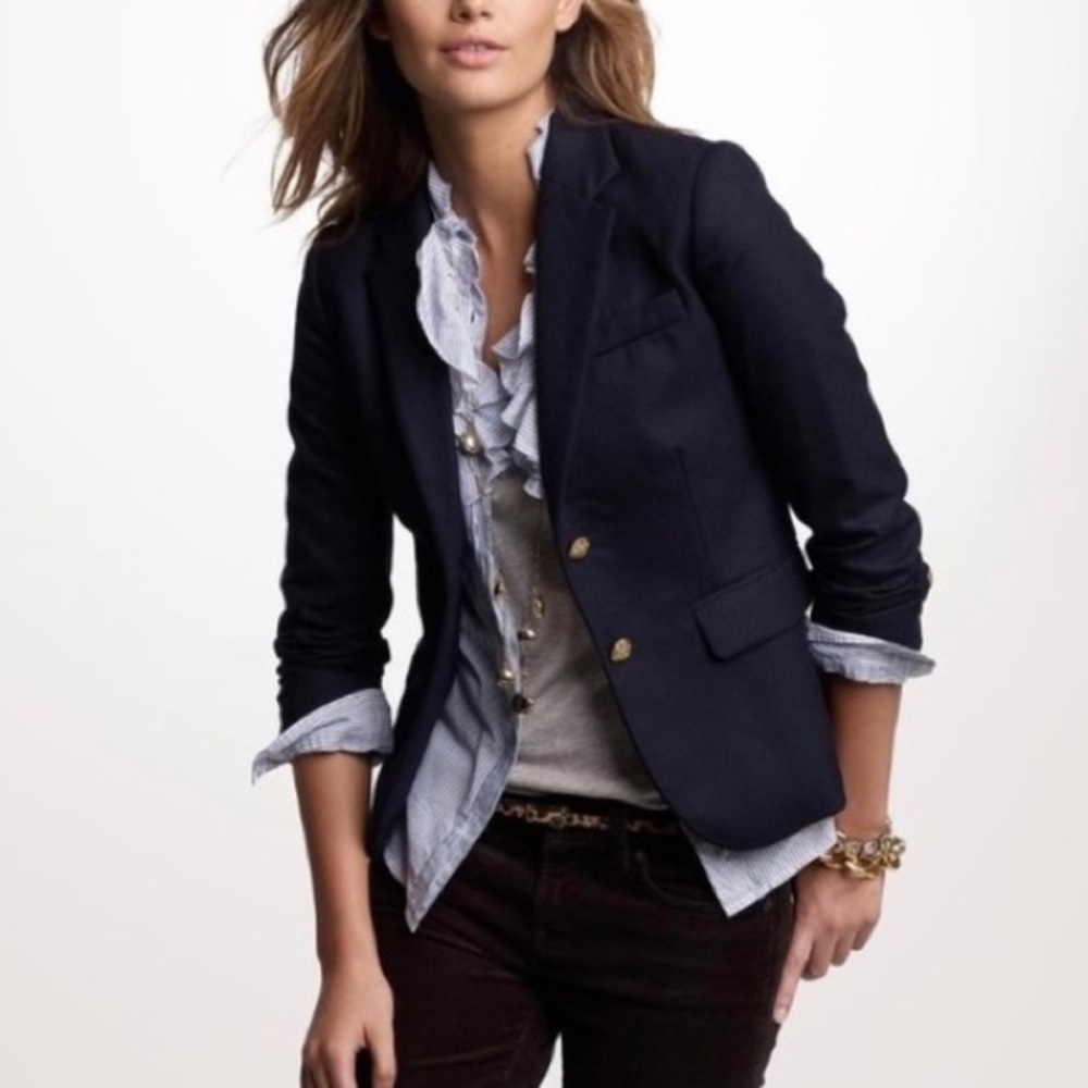 J.Crew | Navy Wool Schoolboy Blazer